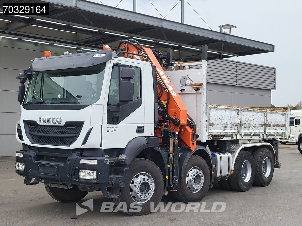 Iveco Trakker 410 8X4 Atlas 240.2E-A4 Crane Manual Gearbox Full Steel Euro 6
