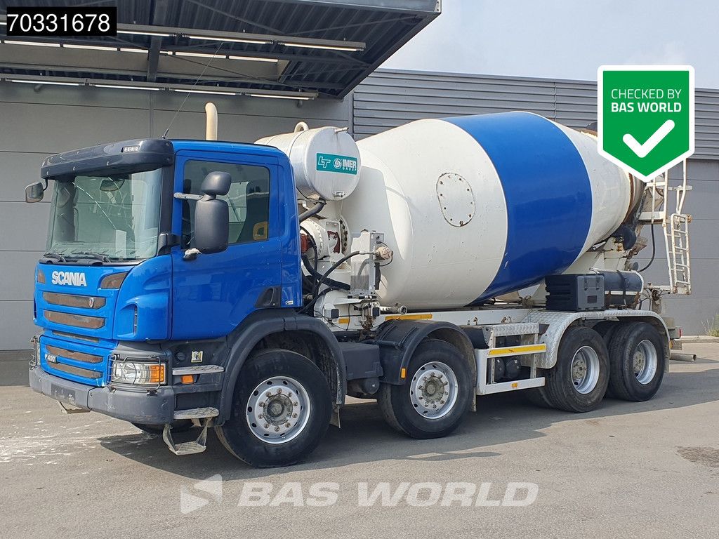 Scania P400 8X4 IMER 10m3 Mixer Full Steel Big-Axle Euro 5