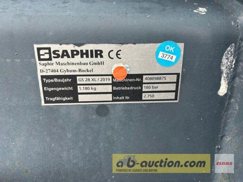 SAPHIR GREIFSCHAUFEL 28 XL