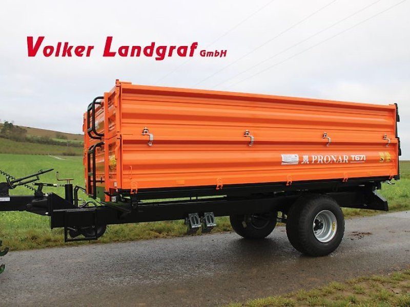 Pronar T 671 Einachs Dreiseitenkipper, 7,2 to
