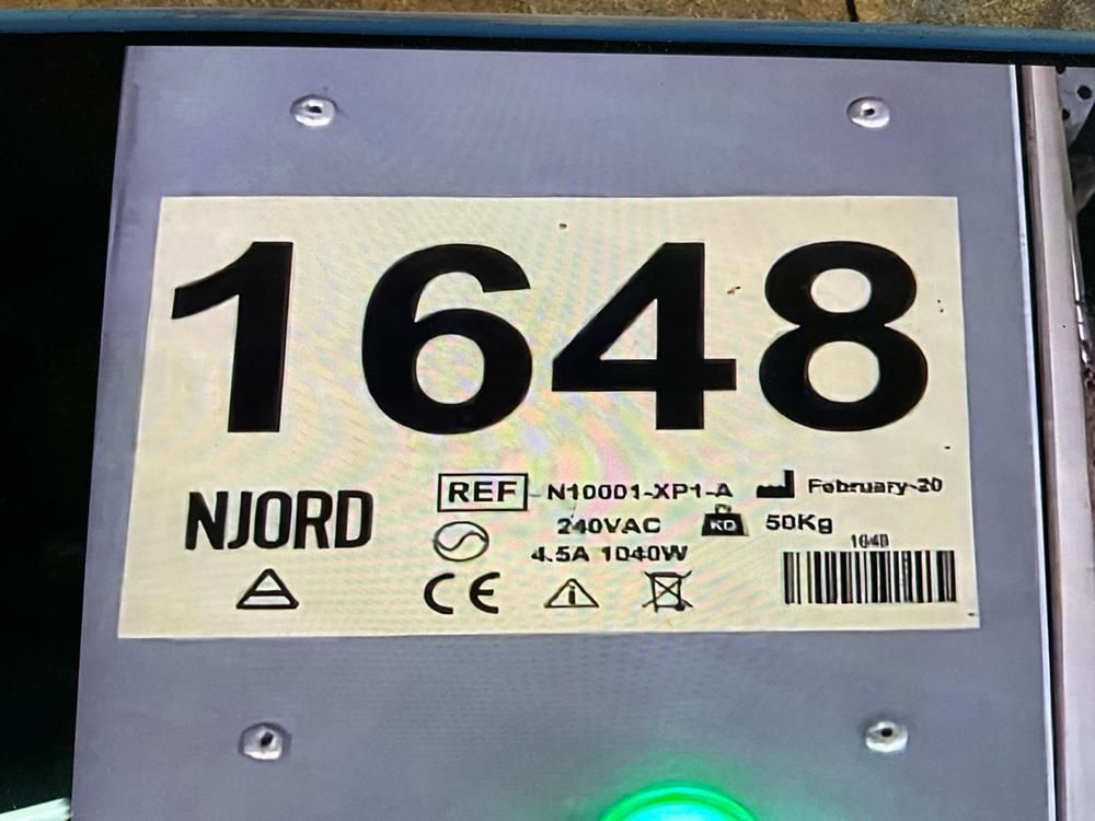 2020 Njord N10001-XP1-A Industrial Air Purifier