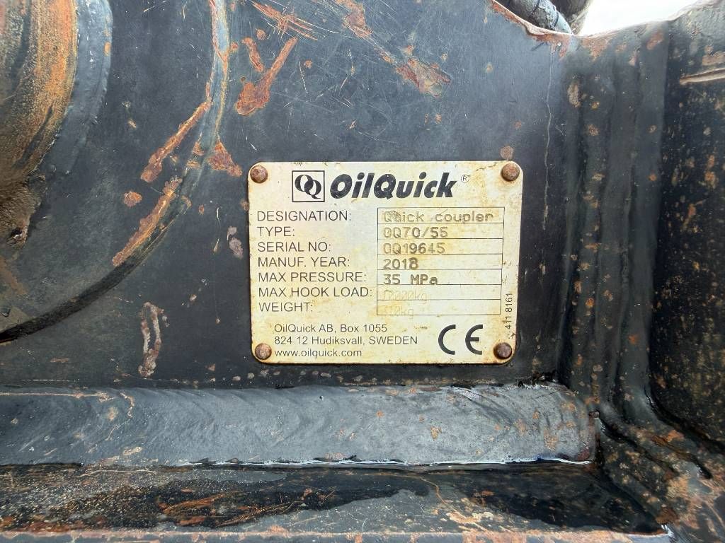 OilQuick OQ70/55 - M318D / 320D / 320E / 320F / 323D / 323E
