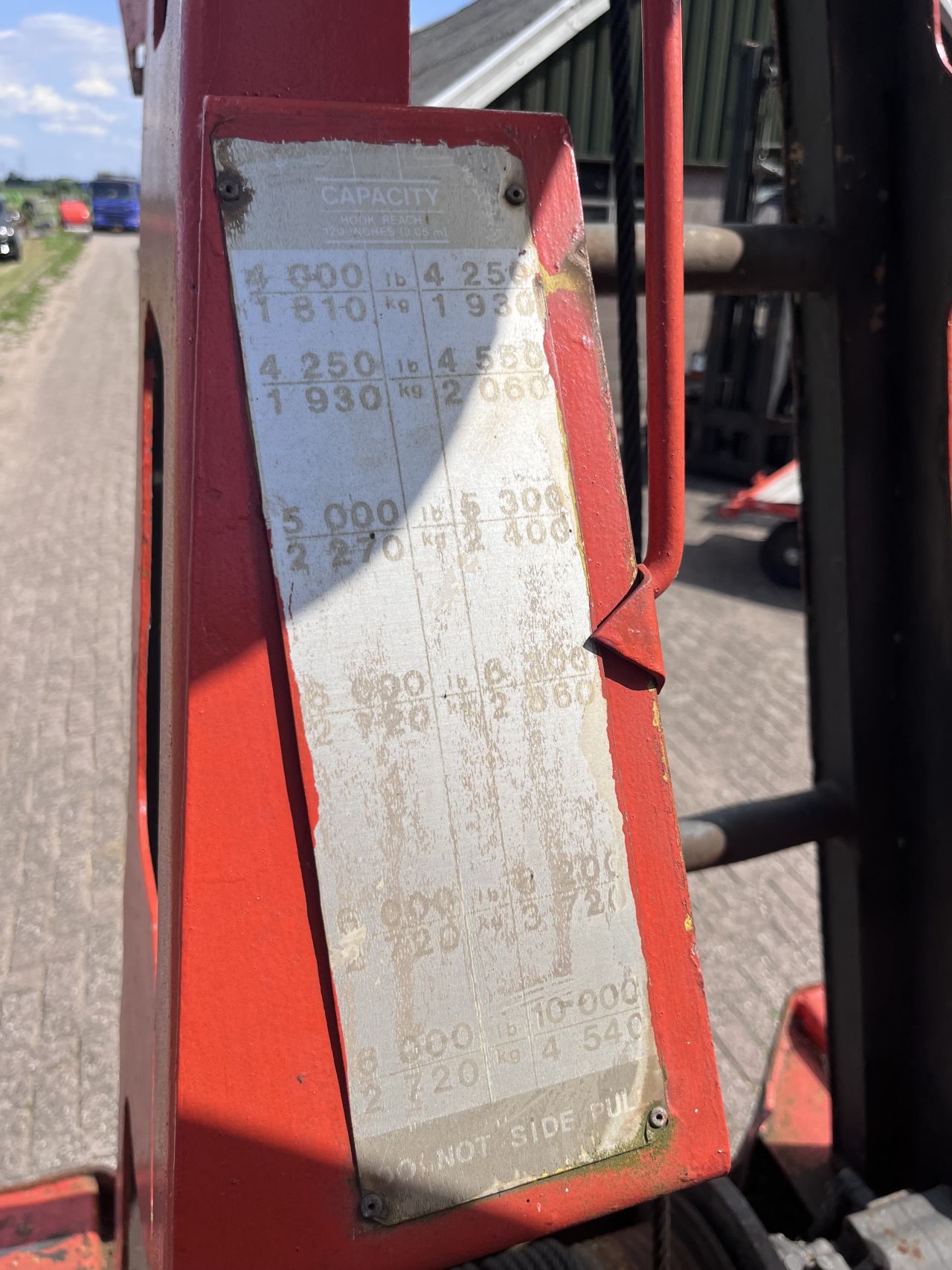 Hyster B11 Carry Crane / werfkraan