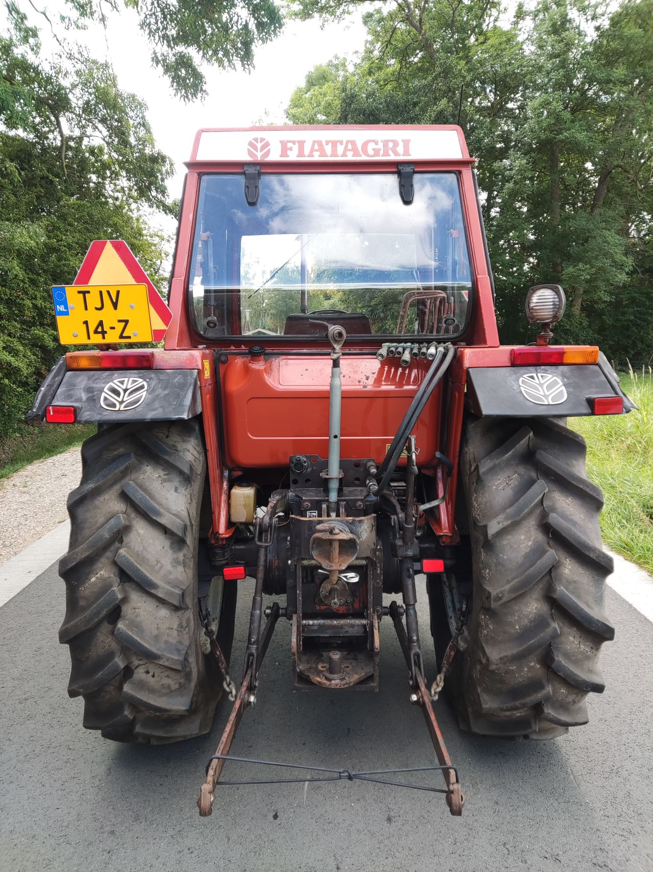 FIAT tractor (type 55-90 (4.520 uur)) compleet met machines