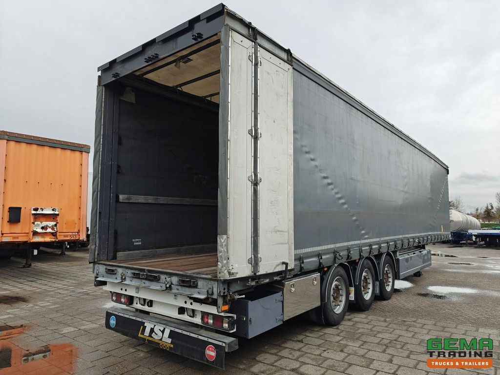 A&D LPRS24 3-Achs-SAF-Scheibenlader – Schiebeplanen/Hebedach – Schmutzfangtaschen – Verzinkt – Palettenkasten – Liftachse – TÜV bis 07/2027