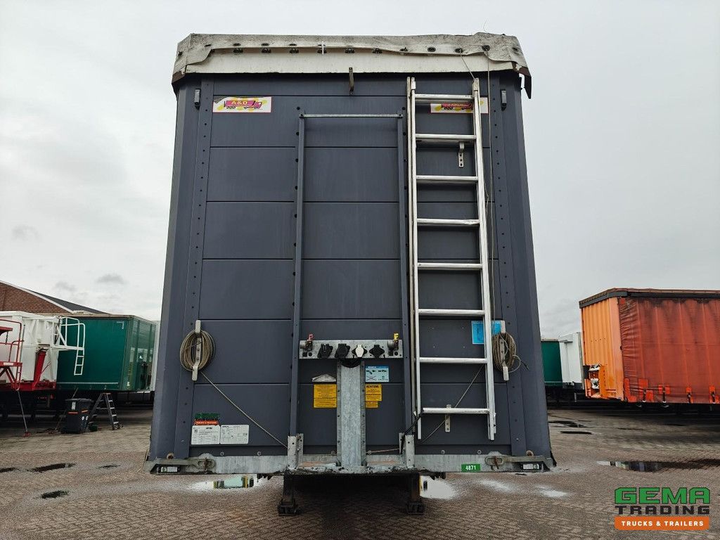 A&D LPRS24 3-Achs-SAF-Scheibenlader – Schiebeplanen/Hebedach – Schmutzfangtaschen – Verzinkt – Palettenkasten – Liftachse – TÜV bis 07/2027
