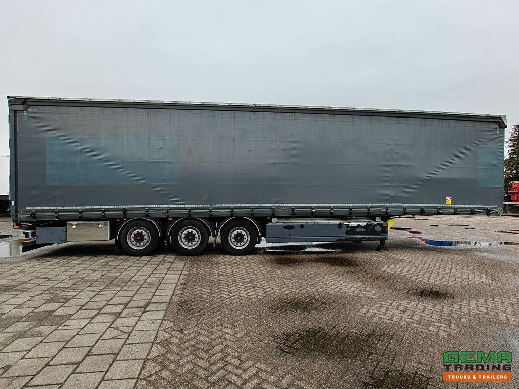 A&D LPRS24 3-Achs-SAF-Scheibenlader – Schiebeplanen/Hebedach – Schmutzfangtaschen – Verzinkt – Palettenkasten – Liftachse – TÜV bis 07/2027
