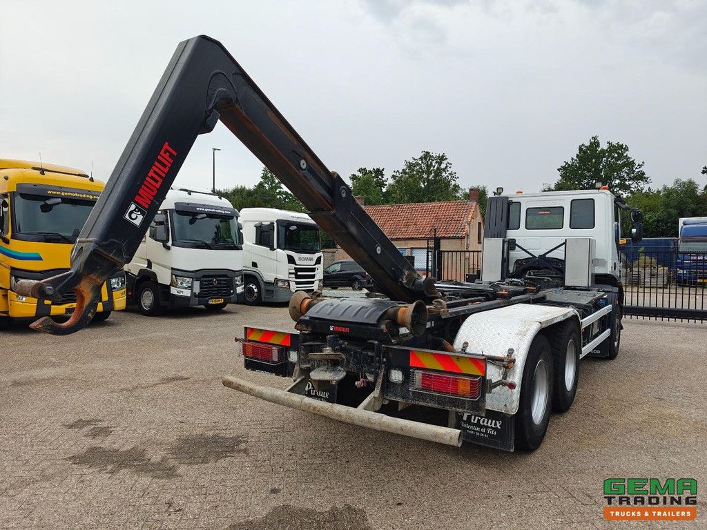 Iveco Trakker 450 Tageskabine 6x4 Euro 6A – Vollblattfederung – Hiab 21T Hakenliftsystem – Radnabenuntersetzung – Belgische Zulassung