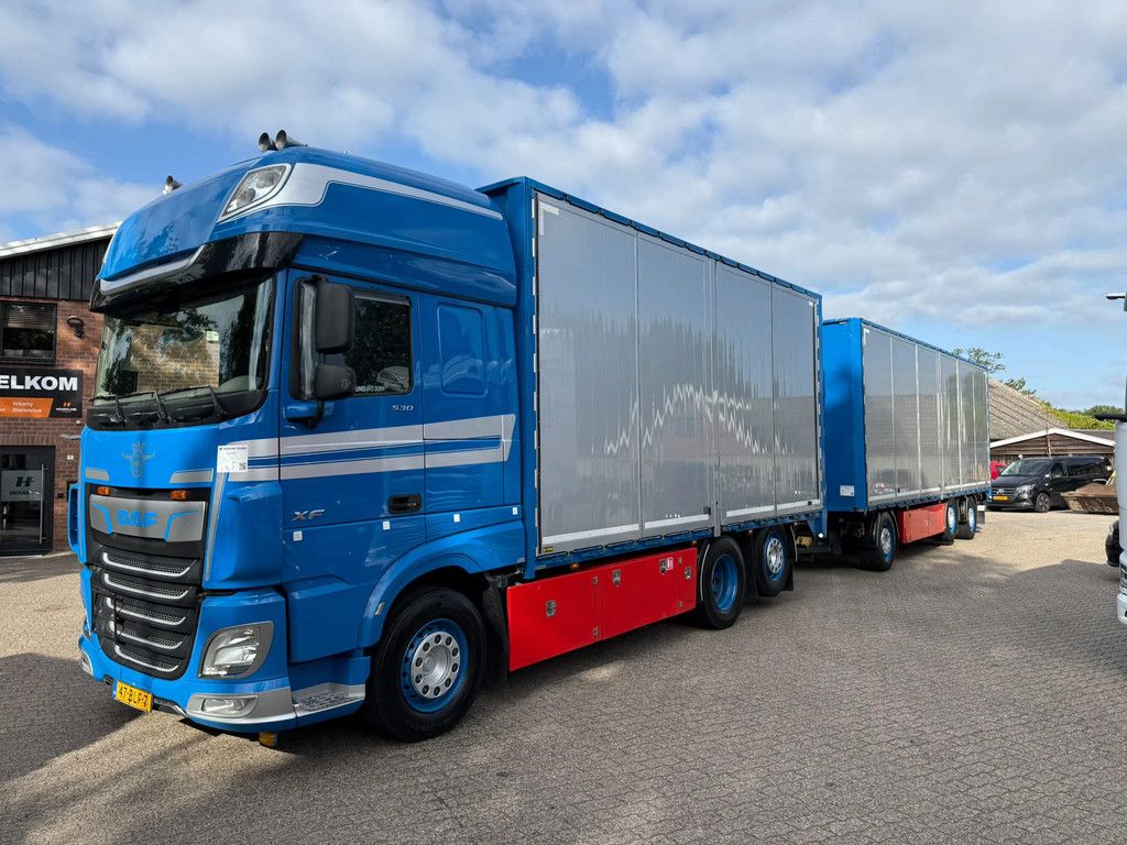 DAF XF 530 Full Air Side Doors Combi AS-3 Liftas/Stuuras NL Truck