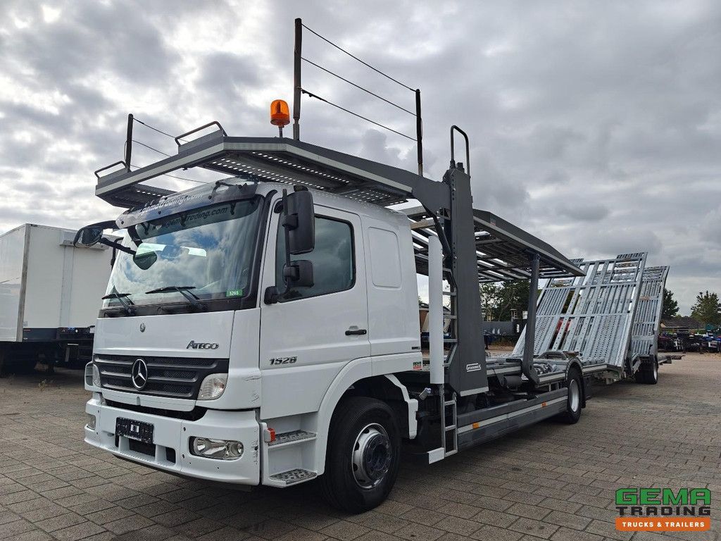 Mercedes-Benz Atego 1528 4x2 Schlafkabine Euro4 – Groenewold Auto-/Bustransporter 6-Lader – Groenewold TSFL-LD Anhänger