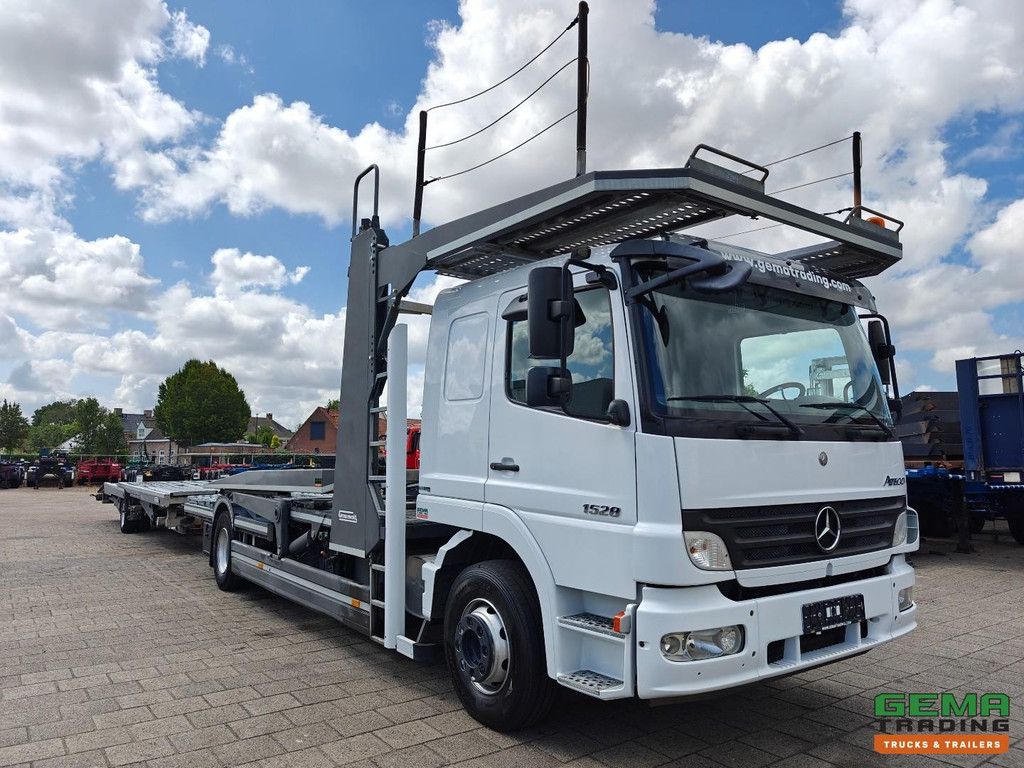 Mercedes-Benz Atego 1528 4x2 Schlafkabine Euro4 – Groenewold Auto-/Bustransporter 6-Lader – Groenewold TSFL-LD Anhänger