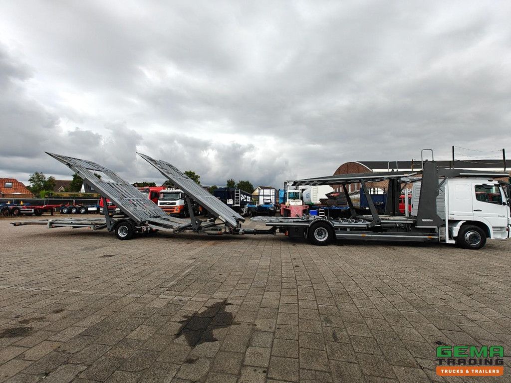 Mercedes-Benz Atego 1528 4x2 Schlafkabine Euro4 – Groenewold Auto-/Bustransporter 6-Lader – Groenewold TSFL-LD Anhänger