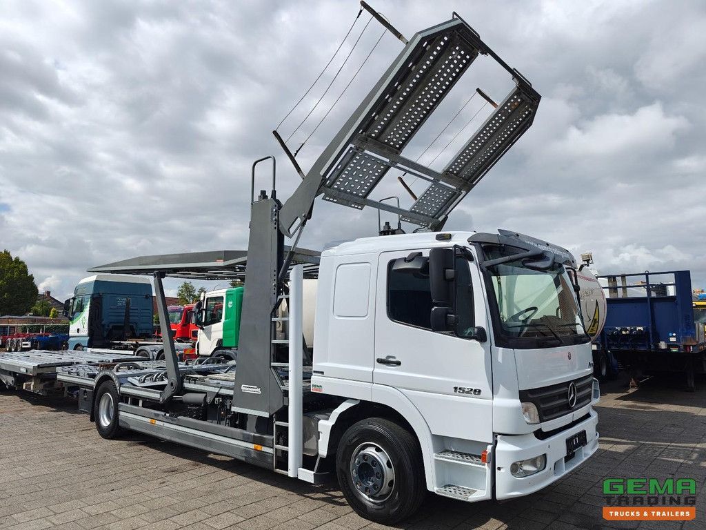 Mercedes-Benz Atego 1528 4x2 Schlafkabine Euro4 – Groenewold Auto-/Bustransporter 6-Lader – Groenewold TSFL-LD Anhänger