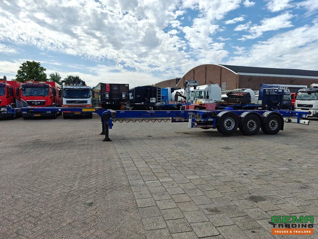 Broshuis MFCC Multi - LiftAs - Derzeit auf 40 Fuß fixiert - SAF Scheibenbremse - Belgische Zulassung