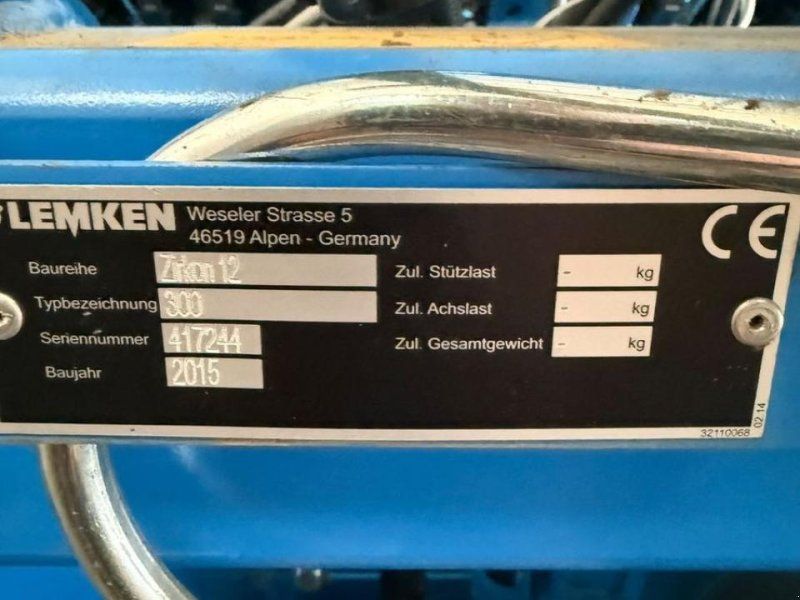 Lemken zirkon 12 + saphir 9