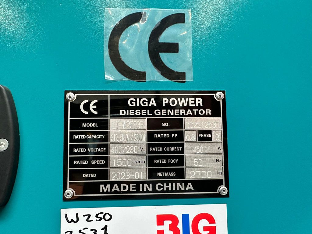 Giga power LT-W250GF 312.5 kVA silent generator