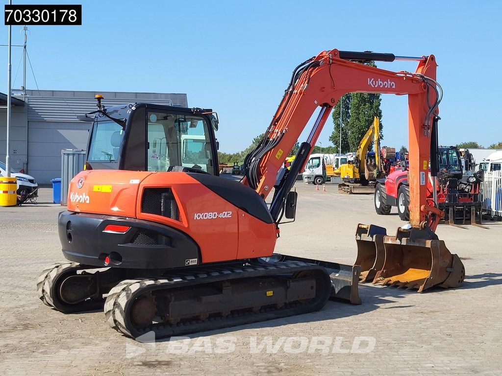 Kubota KX080 -4a2 A/C - 3 Buckets