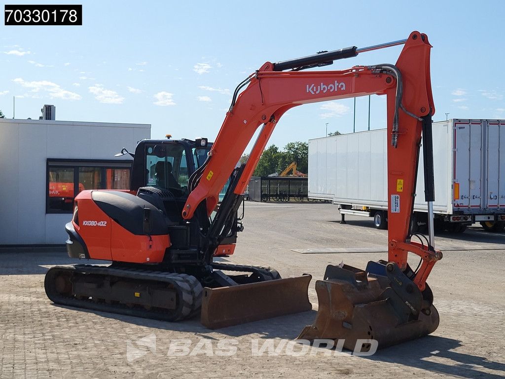 Kubota KX080 -4a2 A/C - 3 Buckets