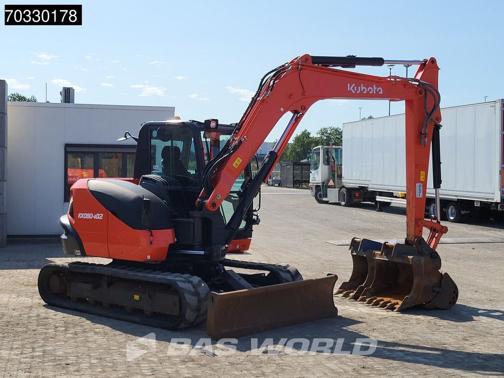 Kubota KX080 -4a2 A/C - 3 Buckets
