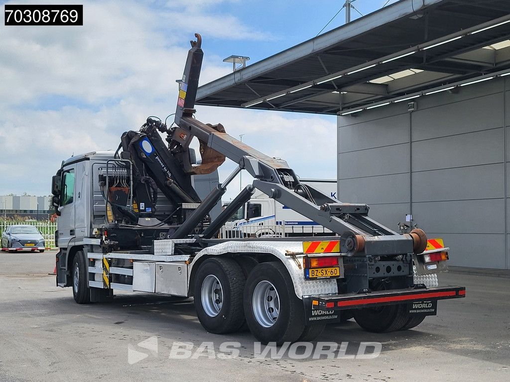 Mercedes Actros 2532 6X2 NL-Truck HMF 1643 Z2 Crane Kran 21 tons VDL Hooklift Lift-Axle Euro 5