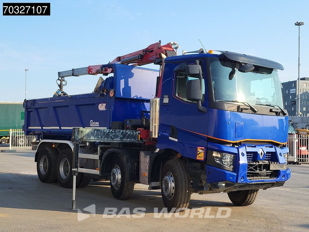 Renault C C 480 8X4 HMF 2243 Z-Crane Tipper Full Steel Euro 6