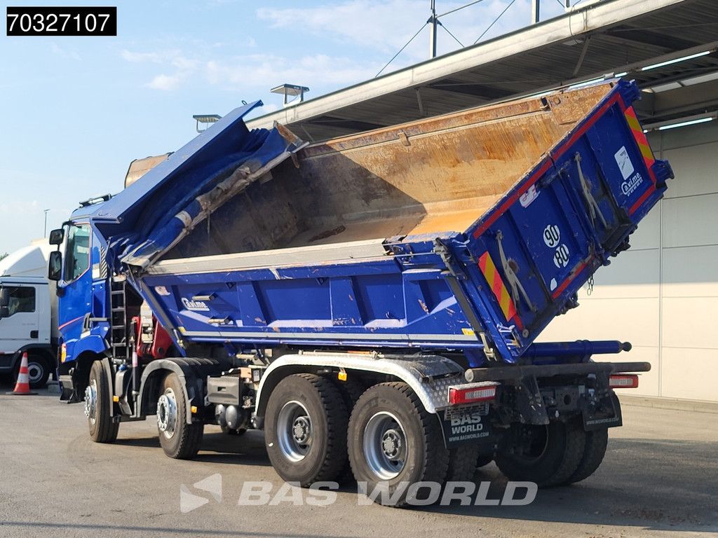 Renault C C 480 8X4 HMF 2243 Z-Crane Tipper Full Steel Euro 6