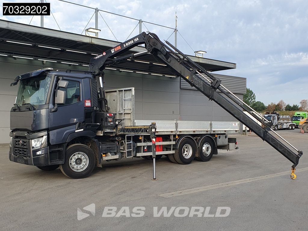 Renault C 380 6X2 HIAB X-HIDUO 188 ES-4 Remote Lift+Steering Axle Euro 6