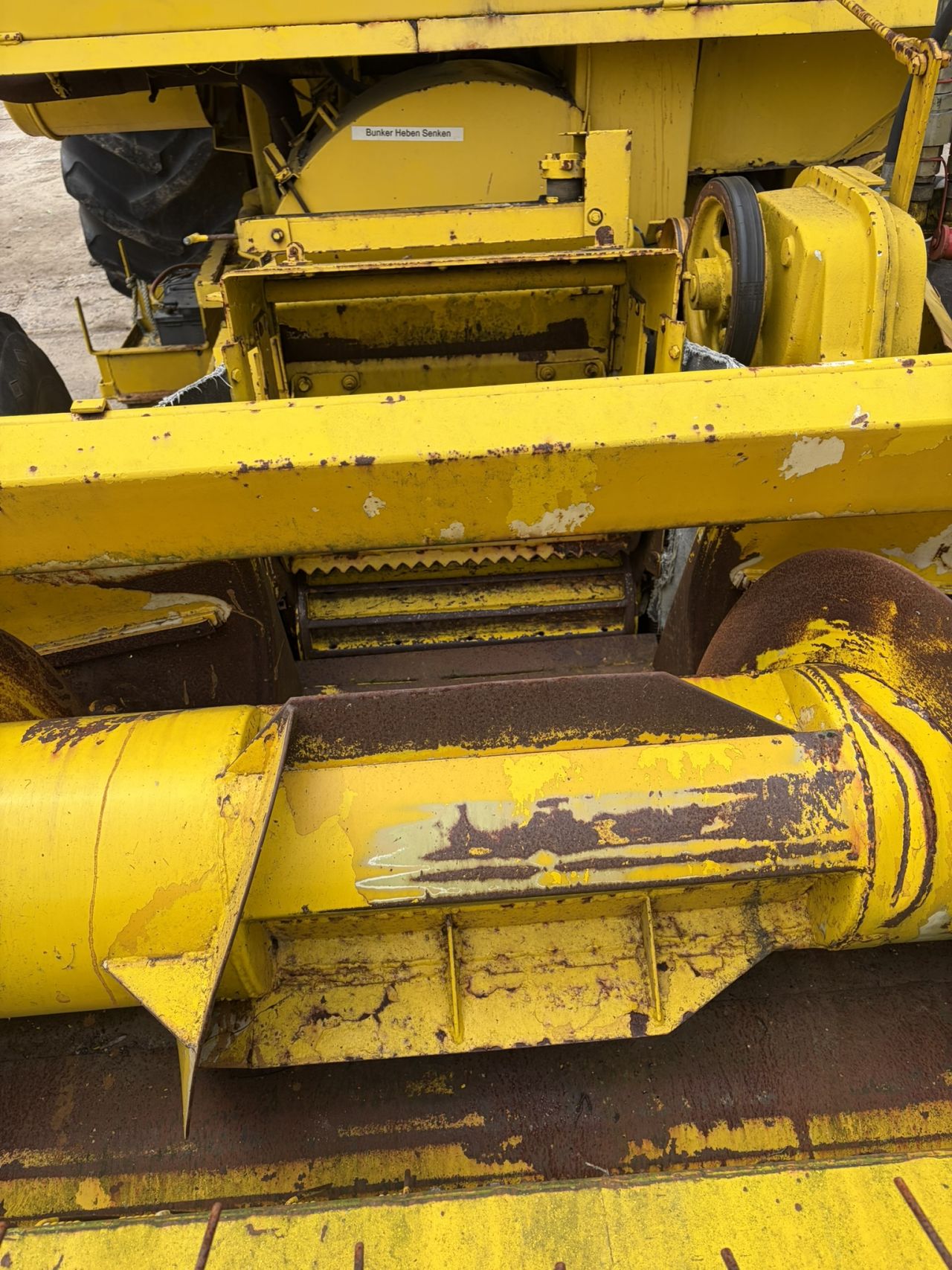 Hesston Field Queen veldhaksel rear dump met direct cut maaibord