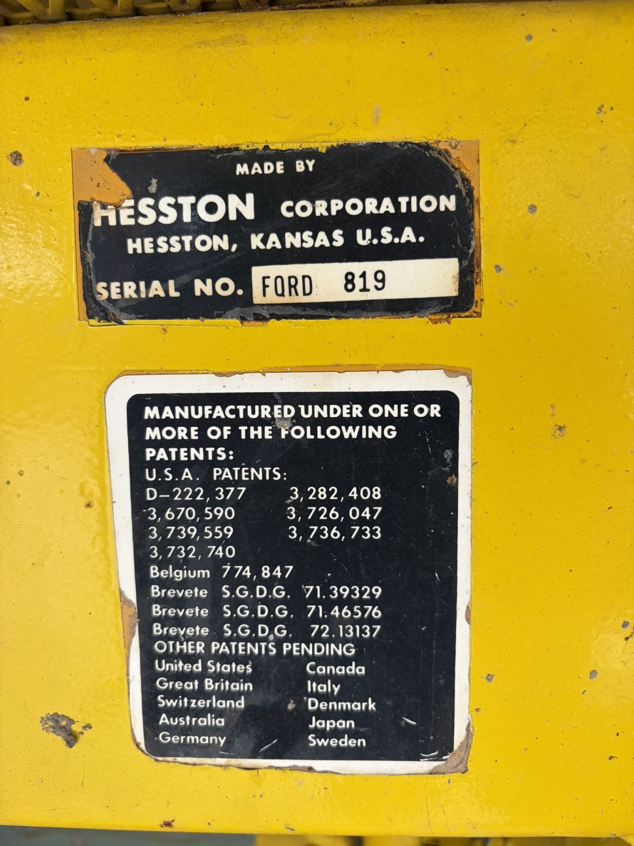 Hesston Field Queen veldhaksel rear dump met direct cut maaibord