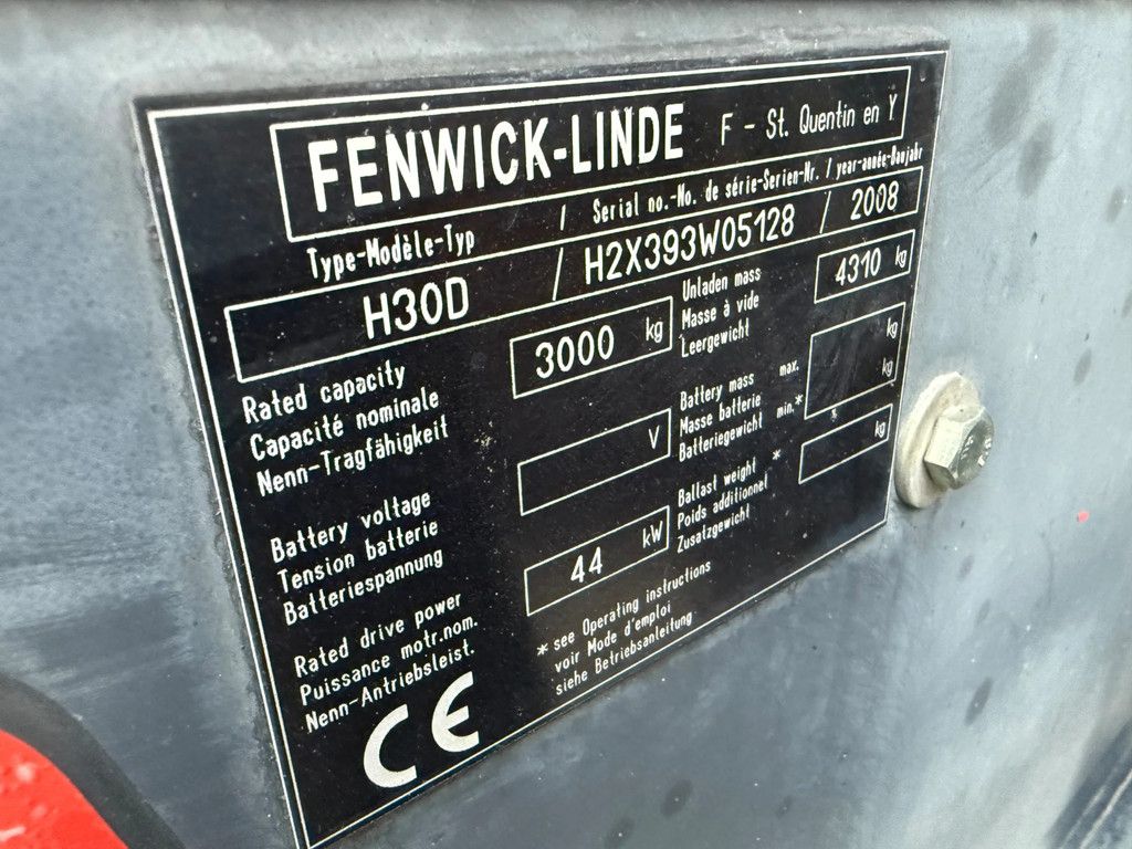 Linde diesel heftruck h 30 d
