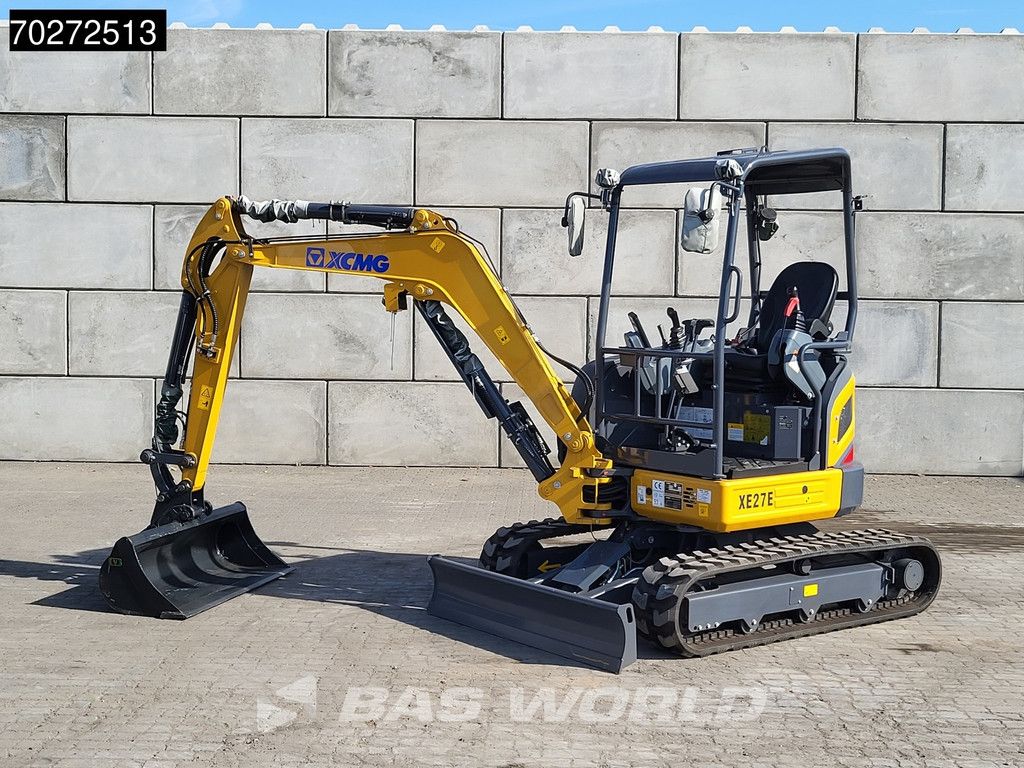 XCMG XE27 E FACTORY WARRANTY - CW / 3 BUCKETS - KUBOTA