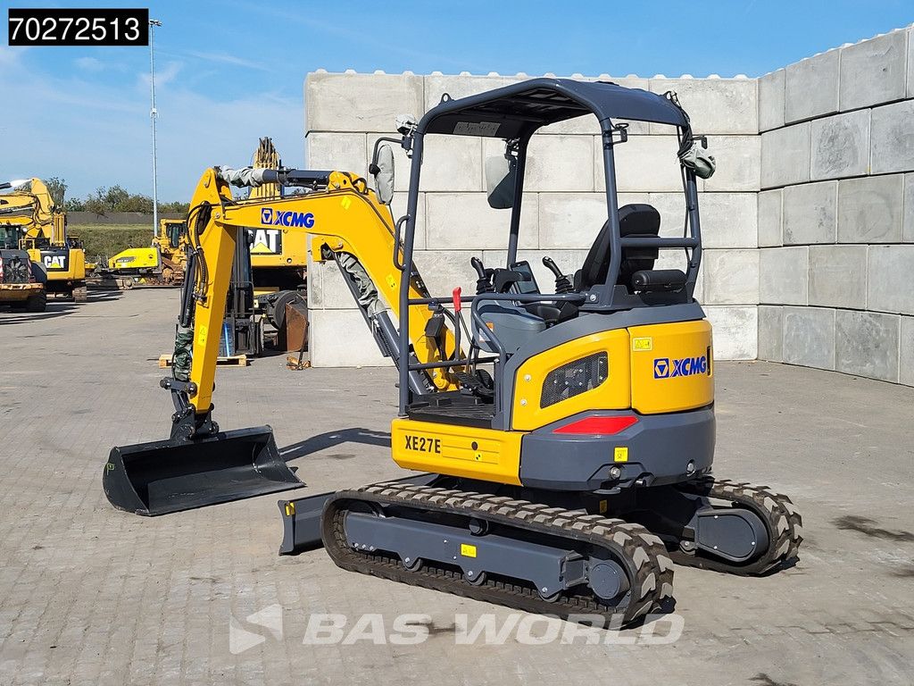XCMG XE27 E FACTORY WARRANTY - CW / 3 BUCKETS - KUBOTA