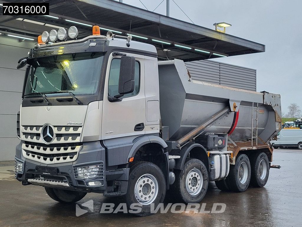 Mercedes Arocs 4151 8X4 18m3 tipper steel suspension Big-Axle Automatic Euro 6