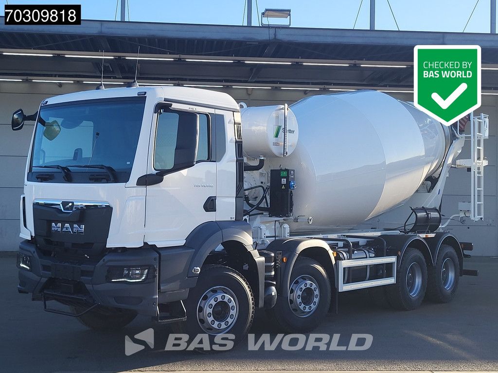 MAN TGS 41.440 8X4 NEW! 12m3 Stetter Mixer Big-Axle Steelsuspension Automatic Euro 6