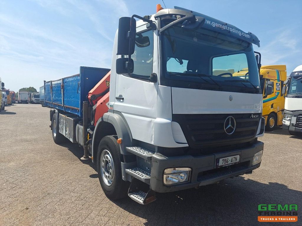Mercedes-Benz Axor 1924 4x2 Tageskabine Euro4 - Kipper + Palfinger PK12001 + Fernbedienung - Radnabenuntersetzung - Vollblattfederung - Schaukelfunktion