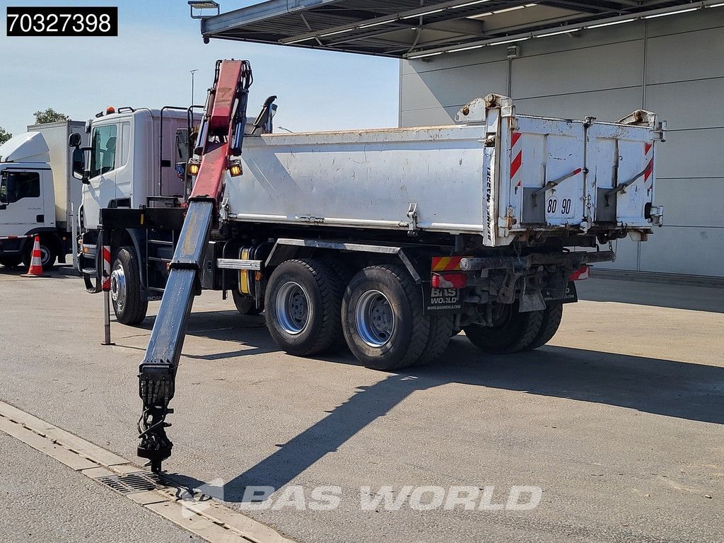 Scania P400 6X4 HMF 1444-Z2 Crane Remote Full Steel Manual Euro 5