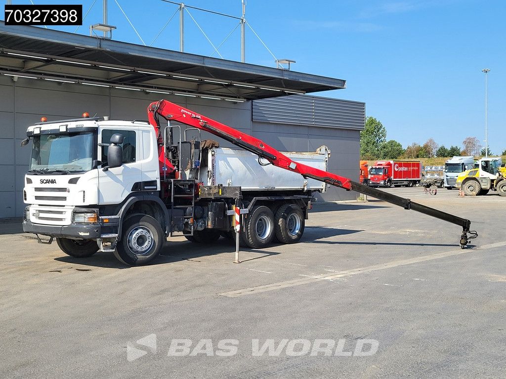 Scania P400 6X4 HMF 1444-Z2 Crane Remote Full Steel Manual Euro 5