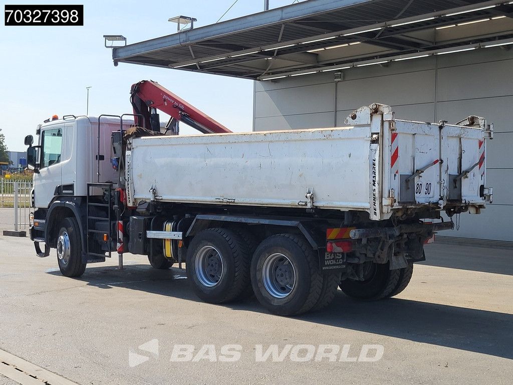 Scania P400 6X4 HMF 1444-Z2 Crane Remote Full Steel Manual Euro 5