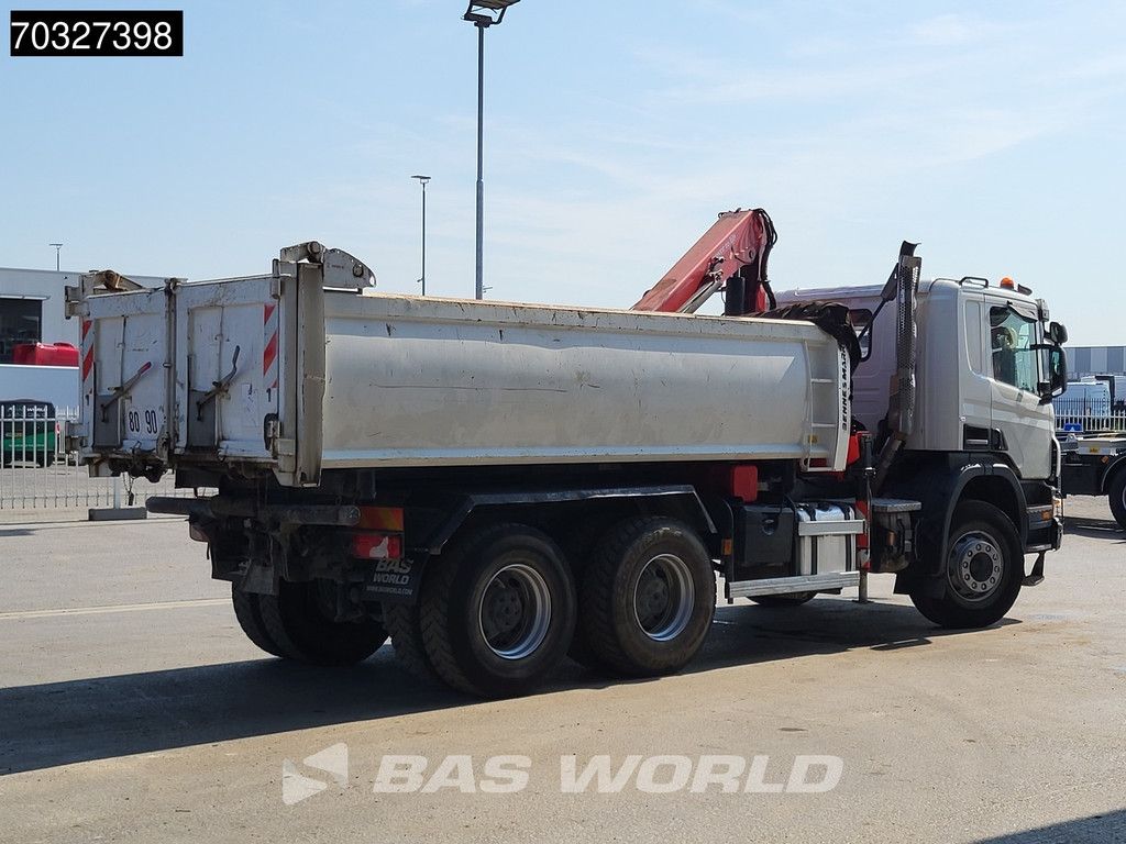 Scania P400 6X4 HMF 1444-Z2 Crane Remote Full Steel Manual Euro 5