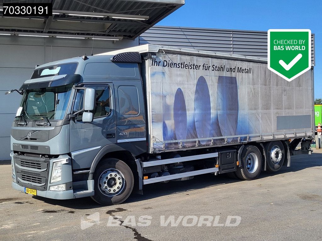 Volvo FM 420 6X2 Curtainsides 2500kg Ladebordwand Lift+steering axle VEB+ ACC Euro 6