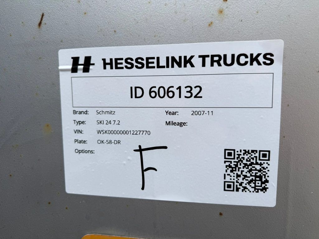 Schmitz Cargobull SKI 24 7.2 26m3 Hardox Stahl SAF Schijfremmen APK/TUV 05-2027