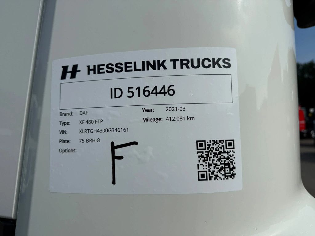 DAF XF 480 6X2 FTP Space Cab Midlift Standairco Alcoa 412.081KM NL Truck