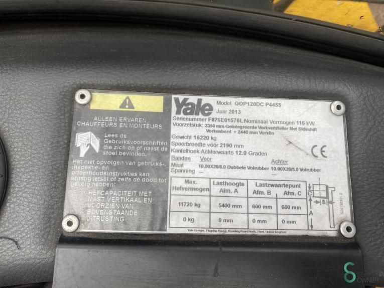 Gabelstapler Diesel Yale GDP 120 DC 2013