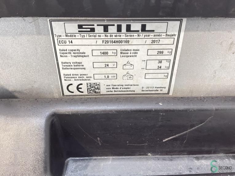 Hubwagen Elektrisch Still ECU14 2017 Batterie 2026