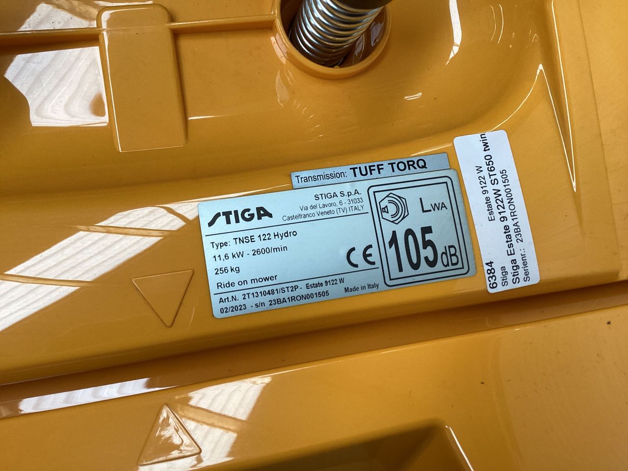 Stiga Estate 9122W zitmaaier