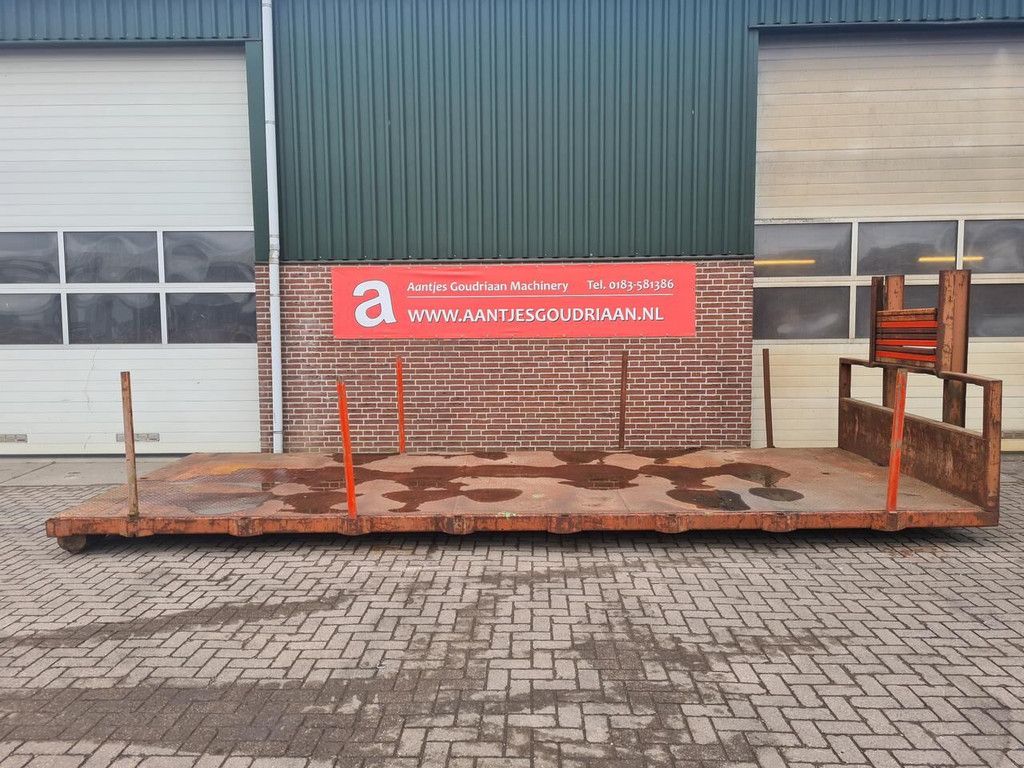 Container flat platform truck body