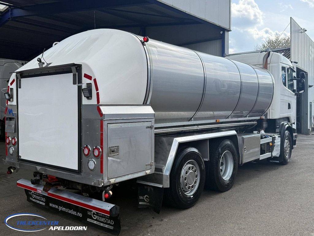 Scania R490 Stainless steel tank, Euro 6, Steering axle, Retarder, 15,000 liters TC11356