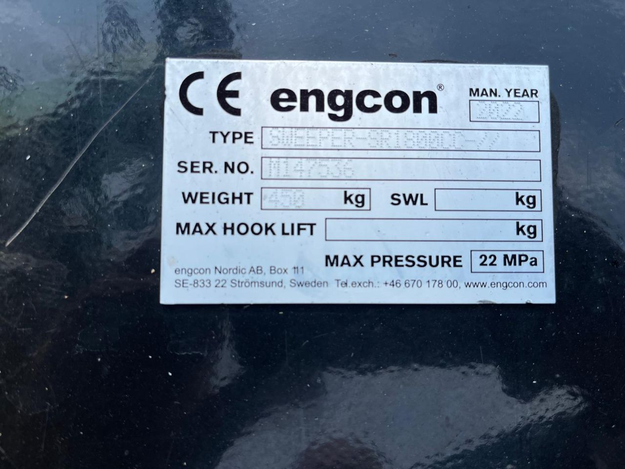 Engcon bezem SR1800