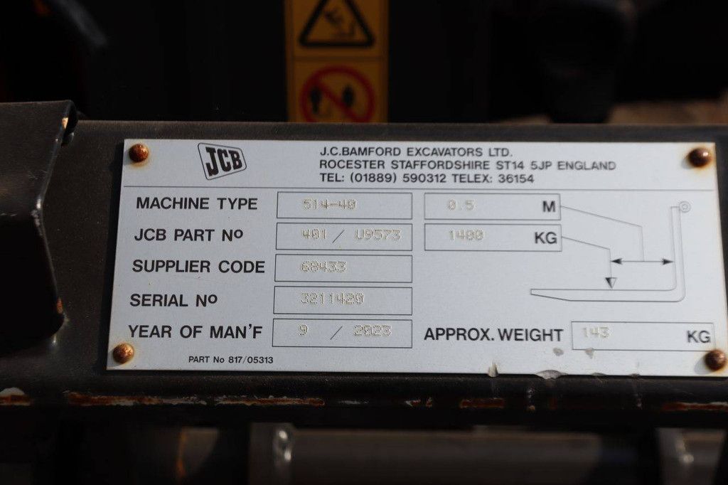 Verreiker JCB 514-40 CON Diesel 1400kg 4m 2023