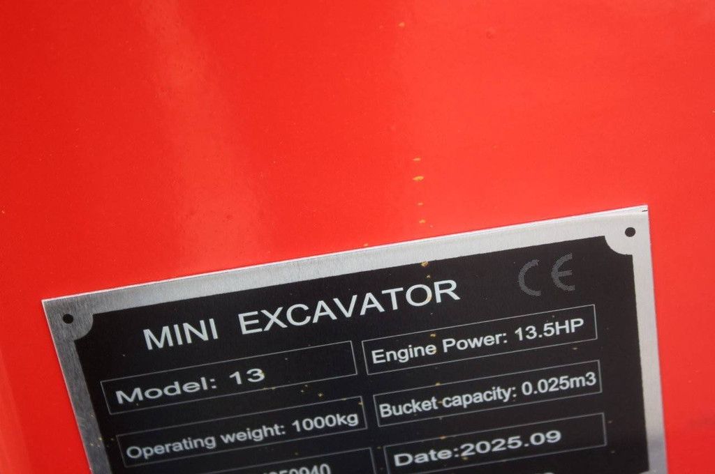 Minigraver Captok CK13 Diesel 13pk 2025 Nieuw